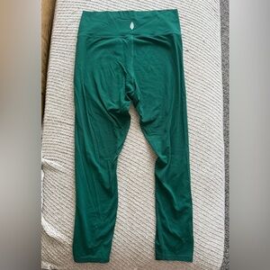 Free People Deep Green High-Rise Leggings
